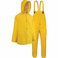 West Chester Protective Gear Protective Gear Large 3-Piece Yellow PVC Rain Suit 44035/L